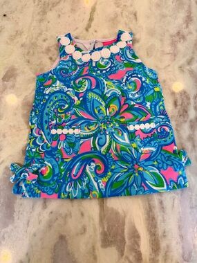 Lilly Pulitzer NWT Baby Lilly Knit Shift Dress Seabreeze Blue